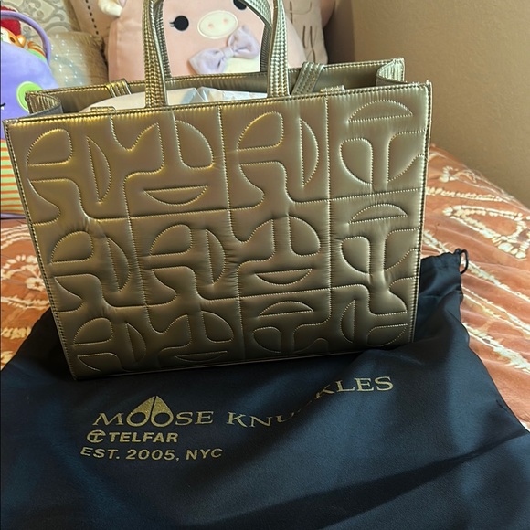 Telfar Green Geometric Quilted Tote - Picture 1 of 6